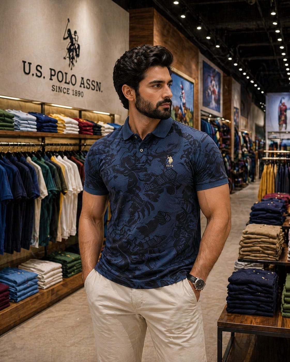 U. S. P. A. Polo Tshirt For Men