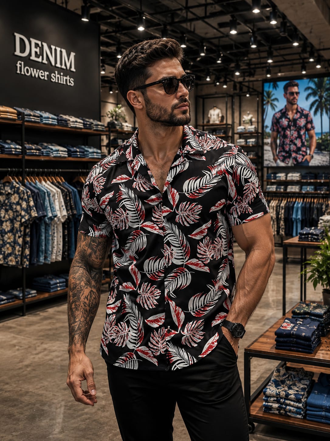 DENIM & FLOWER Shirt For Men