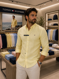 TOMMY HILFIGER  Linen Shirt For Men