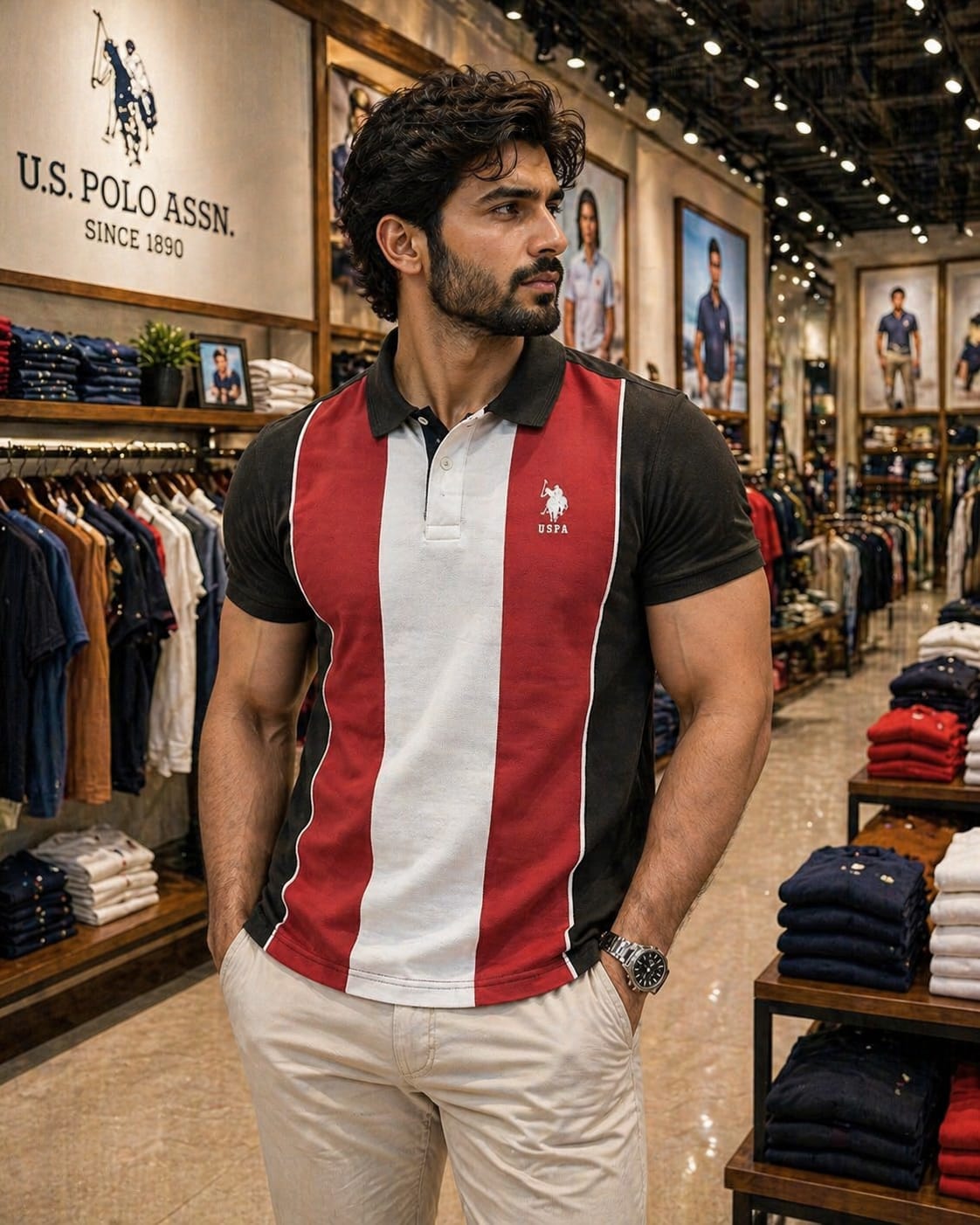U. S. P. A. Polo Tshirt For Men