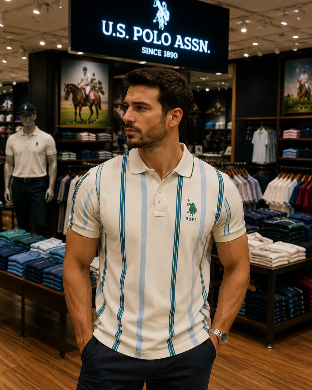 U. S. P. A. Polo Tshirt For Men