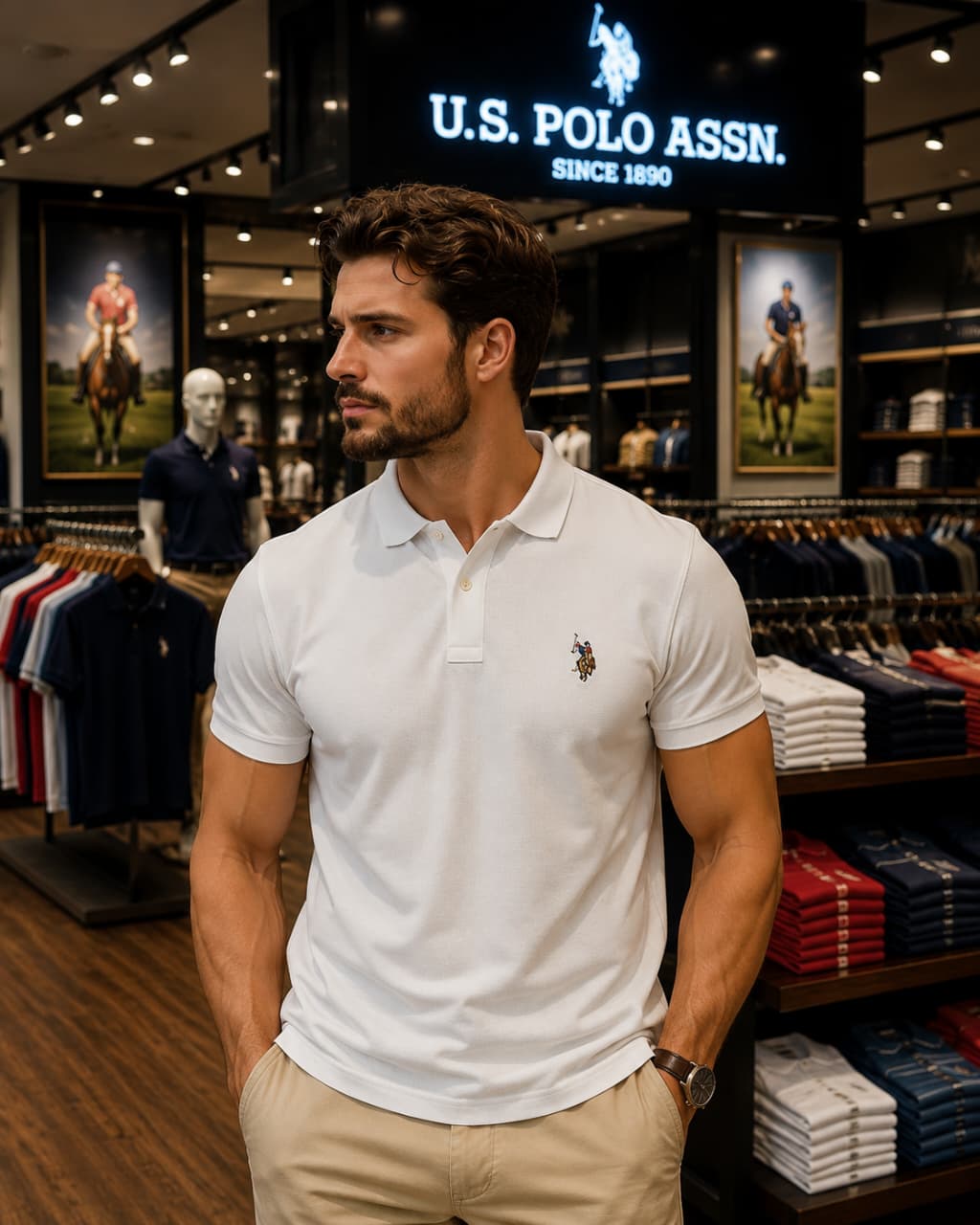 U. S. P. A. Polo Tshirt For Men