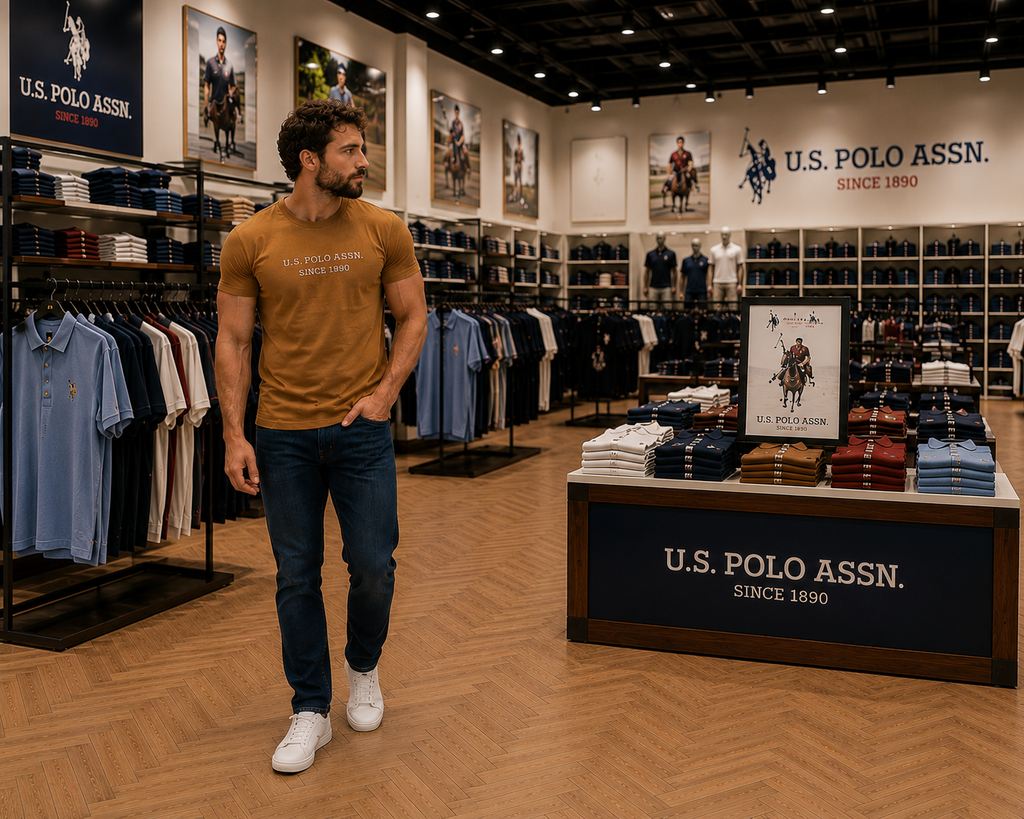 U. S. P. A. Round Tshirt For Men