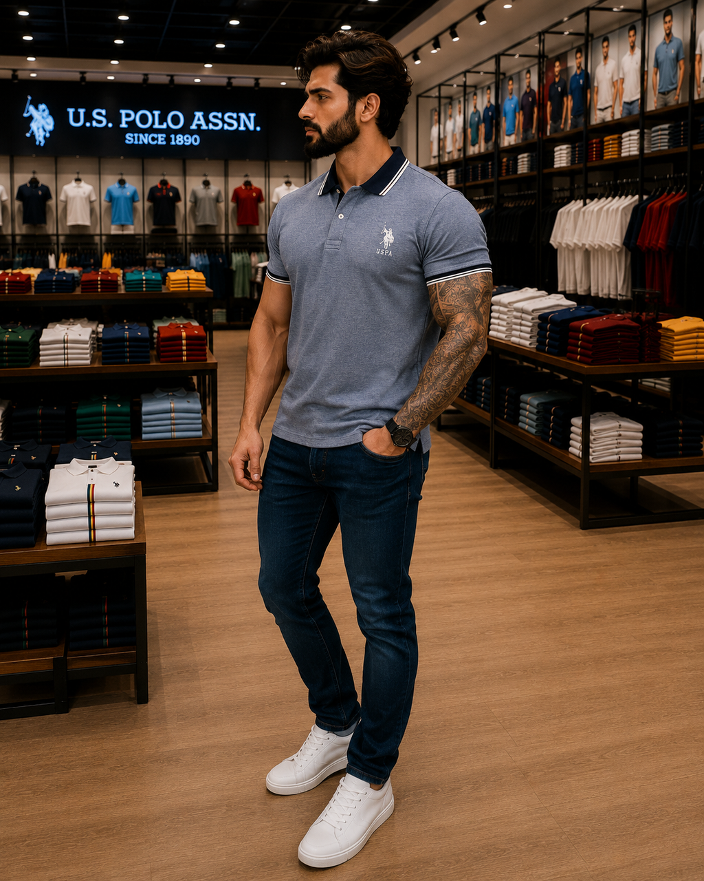 U. S. P. A. Polo Tshirt For Men