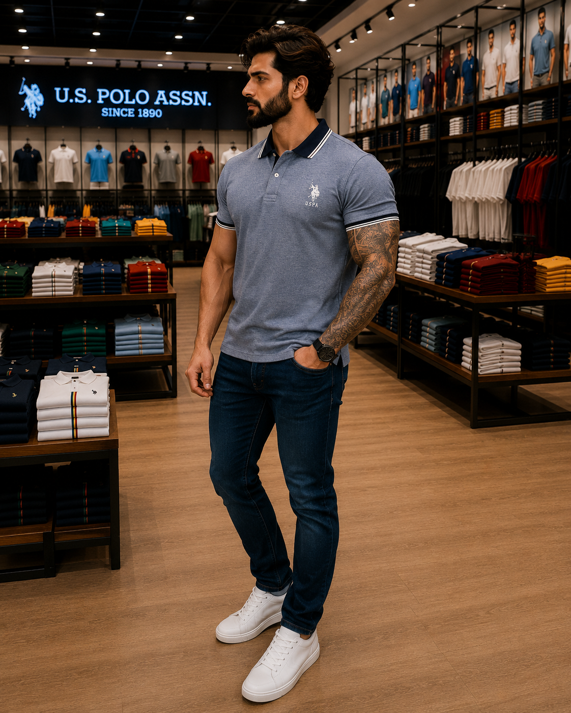 U. S. P. A. Polo Tshirt For Men